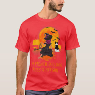 Camiseta Mi Bulldog francés viaja con un disparo en un perr