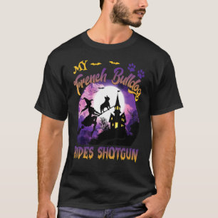 Camiseta Mi Bulldog francés viaja con una escopeta Guay Hal