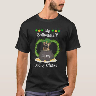 Camiseta Mi Bullmastiff Es Mi Amuleto de la Suerte San Patr