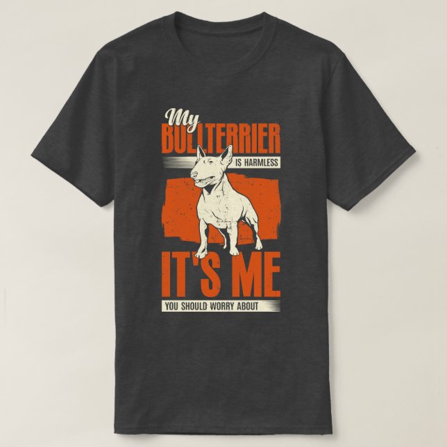 Camiseta Mi Bullterrier Es Un Regalo De Perro Perro Sin Pel (Diseño del anverso)