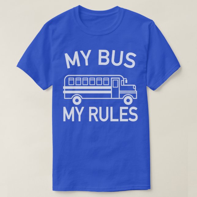 Camiseta Mi bus Mi regla niños controlador de bus (Diseño del anverso)