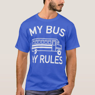 Camiseta Mi bus Mi regla niños controlador de bus