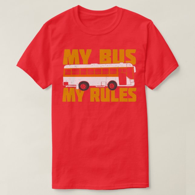 Camiseta Mi bus mis reglas 5 (Diseño del anverso)