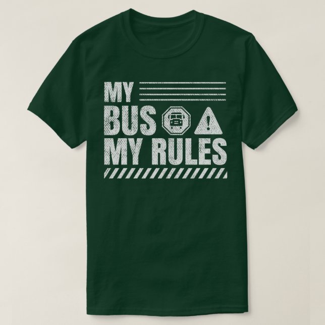 Camiseta Mi bus mis reglas 6 (Diseño del anverso)