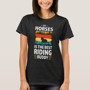 Camiseta Mi Caballo Es El Mejor Ecuestre De Viaje