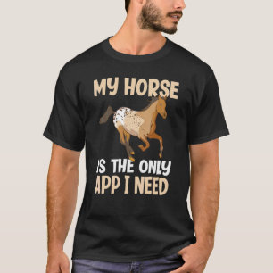 Camiseta Mi caballo es la única aplicación que necesito div