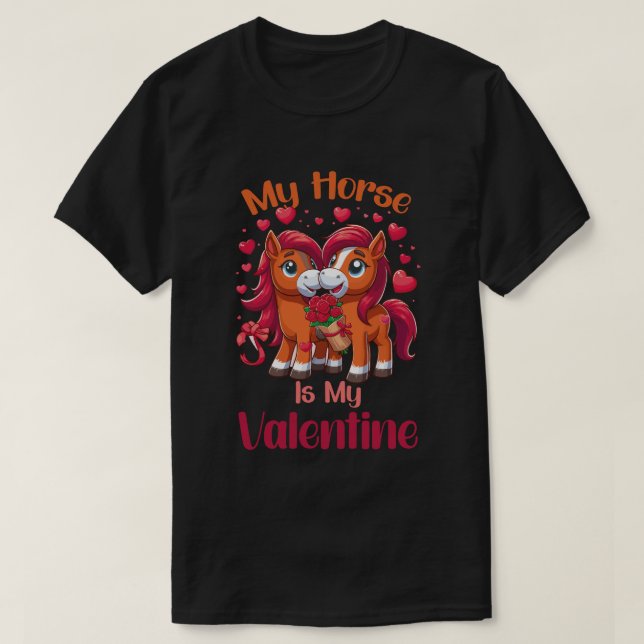 Camiseta Mi caballo es mi amante del caballo de San Valentí (Diseño del anverso)