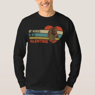 Camiseta Mi Caballo Es Mi Día de San Valentín De San Valent