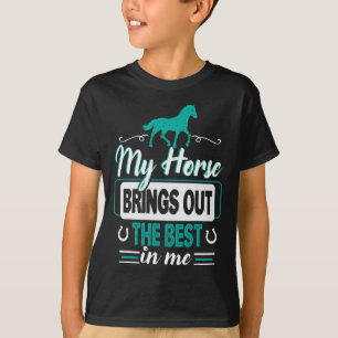 Camiseta Mi Caballo Trae Lo Mejor En Mí - Ecuestrians F