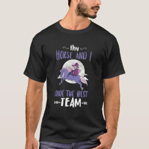 Camiseta Mi Caballo Y Yo Caballo Carreras Caballo En Caball
