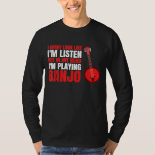 Camiseta Mi Cabeza Im Jugando Banjo