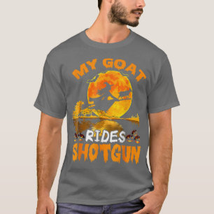 Camiseta Mi Cabra Viaja Hecha Bruja Volar Broomstick Bat Ha