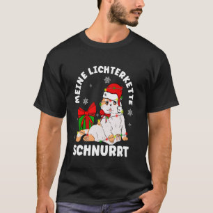 Camiseta MI cadena de luces RONRONEA Christmas cat fairy li