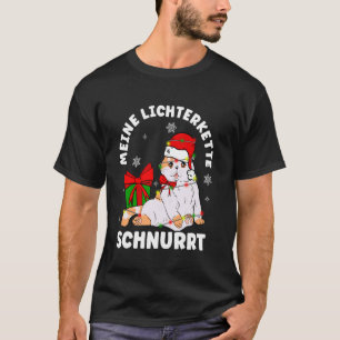 Camiseta MI cadena de luces RONRONEA Christmas cat fairy li