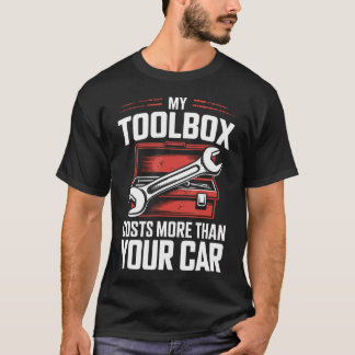 Camiseta Mi caja de herramientas cuesta más que tu coche di