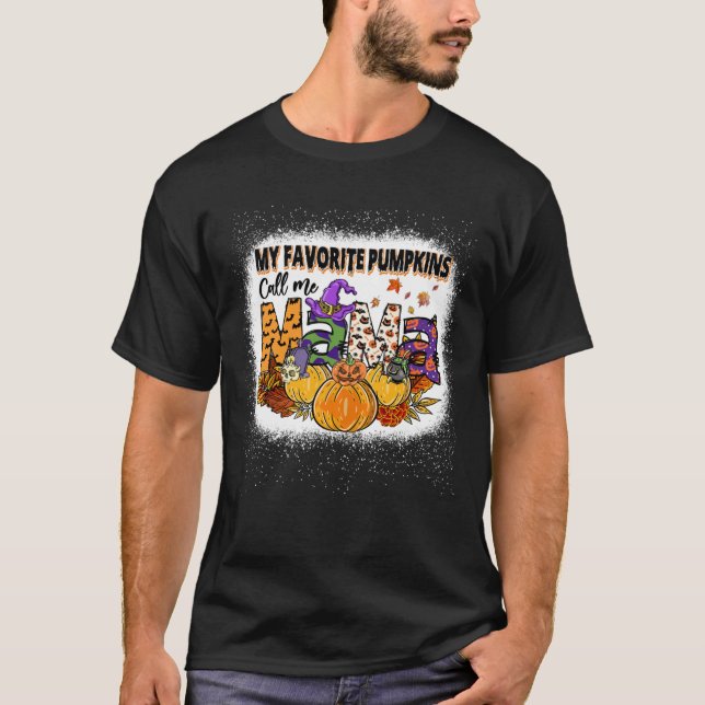 Camiseta Mi calabaza favorita me llama Mama Bleached1960png (Anverso)