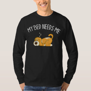 Camiseta Mi cama me necesita animal de espíritu lento