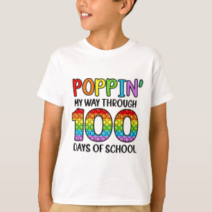 Camiseta Mi Camino a Través de 100 Días De Colegio Pop It C
