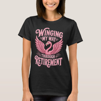 Camiseta Mi Camino Alado Hacia La Jubilación Flamingo Diver
