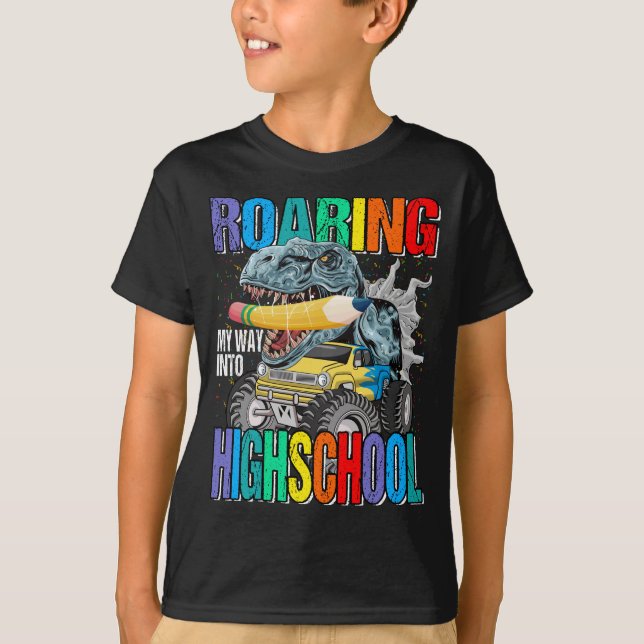Camiseta Mi camino hacia el monstruo de secundaria (Anverso)