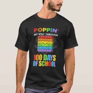 Camiseta Mi Camino Poppin A Través De 100 Días 100º Día De 