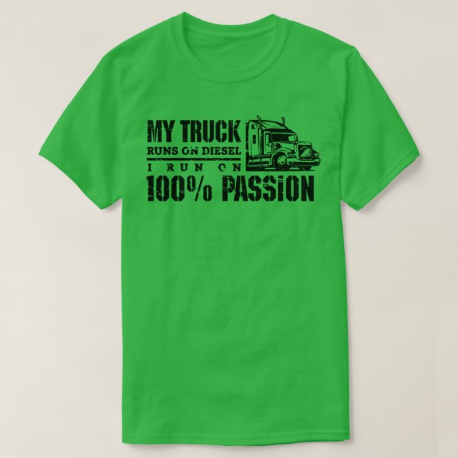 Camiseta Mi camión corre (Diseño del anverso)