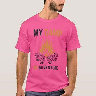 Camiseta Mi Campamento Mi Aventura Glamping Mochila Regalo 