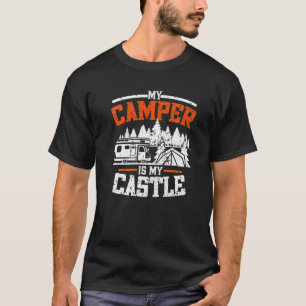 Camiseta Mi Camper Es Mi Castillo Camper Caravana Camping