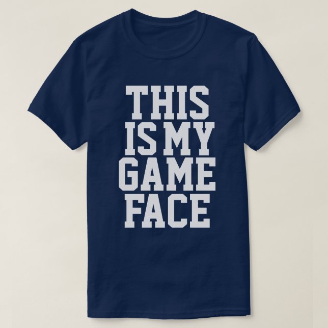Camiseta Mi cara del juego (Diseño del anverso)