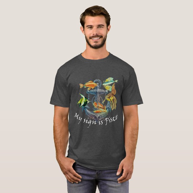 Camiseta Mi cartel es PISCES, (Anverso completo)