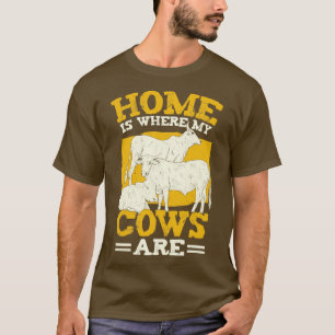 Camiseta Mi Casa Es Donde Mis Vacas Son Regalos De Agricult