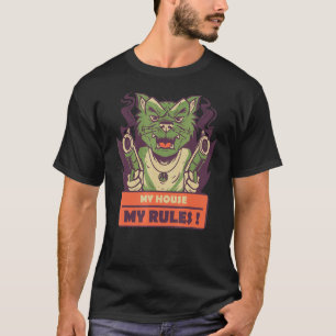 Camiseta Mi Casa Mis Reglas Cita A Perro Armado