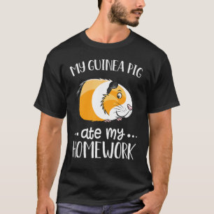 Camiseta Mi cerdo guineano comió mi Mascota de animales de 