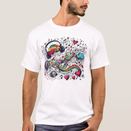 Camiseta Mi cerebro en la música - Siente el ritmo