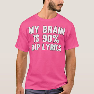 Camiseta Mi Cerebro Es 90 Letras De Rap