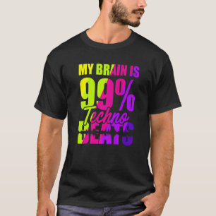 Camiseta Mi Cerebro Es 99 Golpes Techno