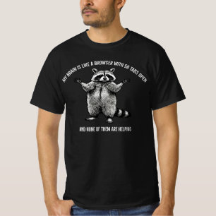 CAMISETA MI CEREBRO ES COMO UN NAVEGADOR CON 50 PESTAÑAS AB