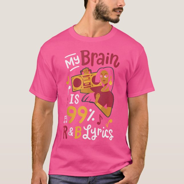 Camiseta Mi Cerebro Es Letras De 99 Rb (Anverso)