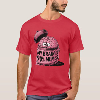 Camiseta Mi cerebro es un regalo de 90 memes
