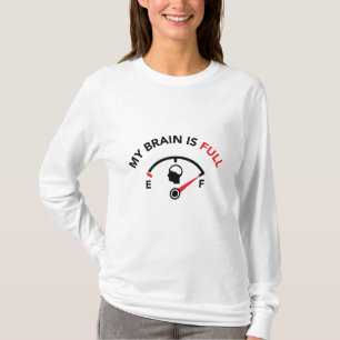 Camiseta Mi cerebro está lleno