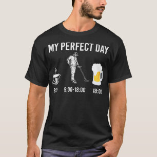 Camiseta Mi cerveza de detección Metalizado de café perfect