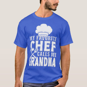 Camiseta Mi chef favorito me llama cocina divertida de mi a