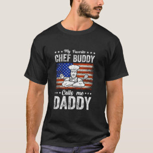 Camiseta Mi Chef Favorito Me Llama "Daddy Kitchen Food"