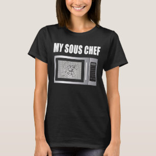 Camiseta Mi Chef Sous Es Mi Ayudante De Cocina Con Microond