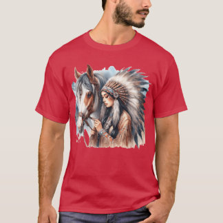 Camiseta Mi chica amigo de caballos