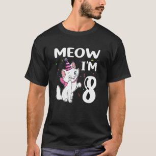 Camiseta Mi Chica de cumpleaños número 8 es el gato de cump