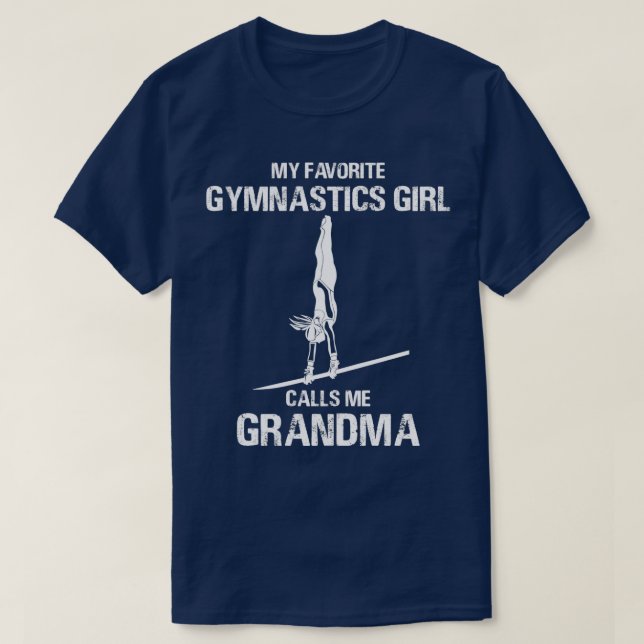 Camiseta Mi Chica de gimnasia favorita me llama abuela (Diseño del anverso)
