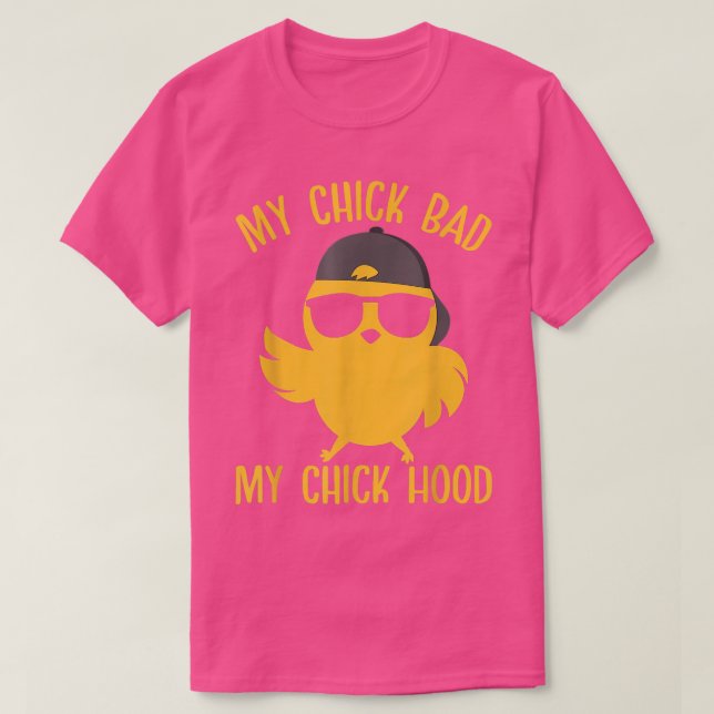 Camiseta Mi chica maldecía mi cabeza de pollo Día de Pascua (Diseño del anverso)