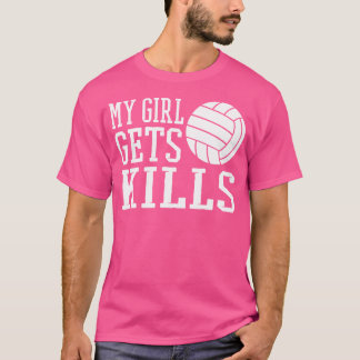 Camiseta Mi Chica mata a mamá de voleibol y voleybal