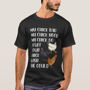 Camiseta Mi Chick Mal Mi Chick Hood Mi Chick Hago Moda